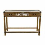 Consola DKD Home Decor Factory Metal Madeira de paulónia (120 x 47 x 82.5 cm)