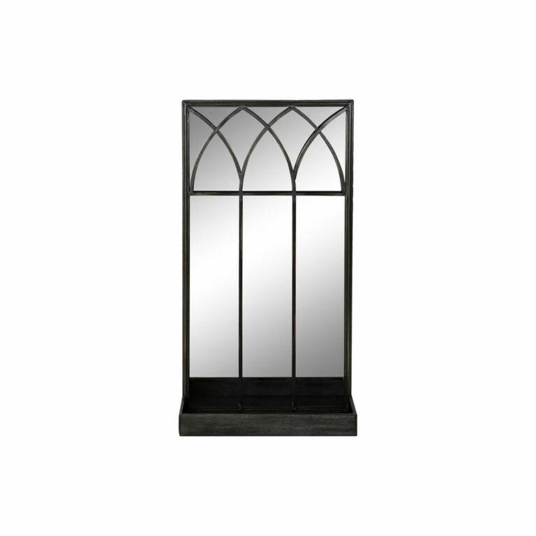 Espelho com Suporte DKD Home Decor Preto Metal (40 x 12 x 80 cm)