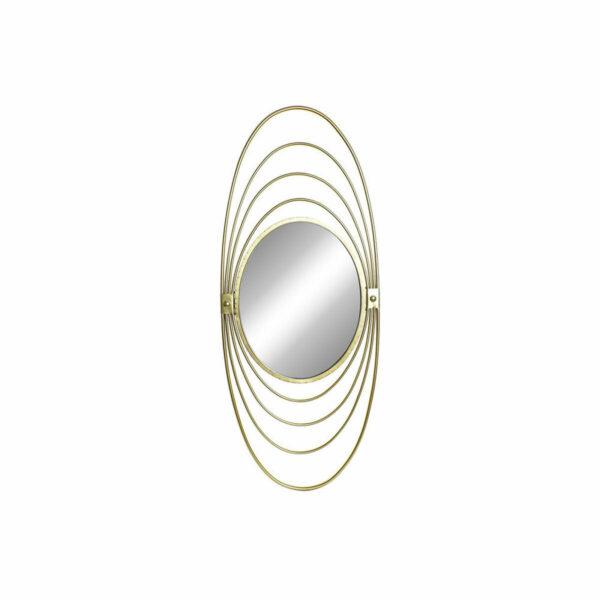 Espelho de parede DKD Home Decor Metal Cristal Dourado (41 x 2 x 98 cm)