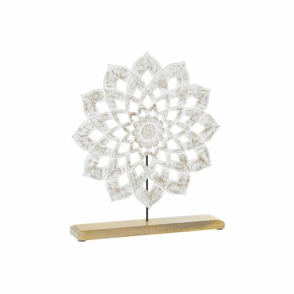 Figura Decorativa DKD Home Decor 40 x 9 x 47 cm 40 x 9 x 45 cm Castanho Branco Mandala