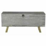 Baú DKD Home Decor Madeira Metal (116 x 40 x 50 cm)