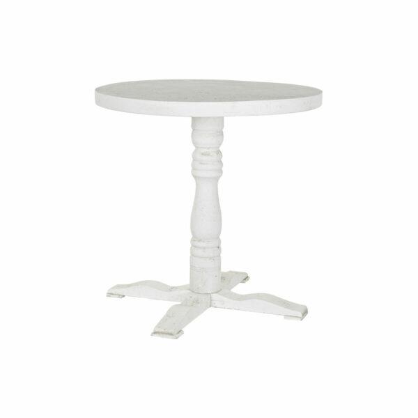 Mesa de apoio DKD Home Decor 75 x 75 x 75 cm Madeira Branco