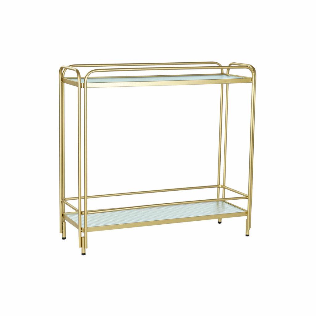 Serveertafel DKD Home Decor 80 x 28 x 81 cm Cristal Dourado Metal