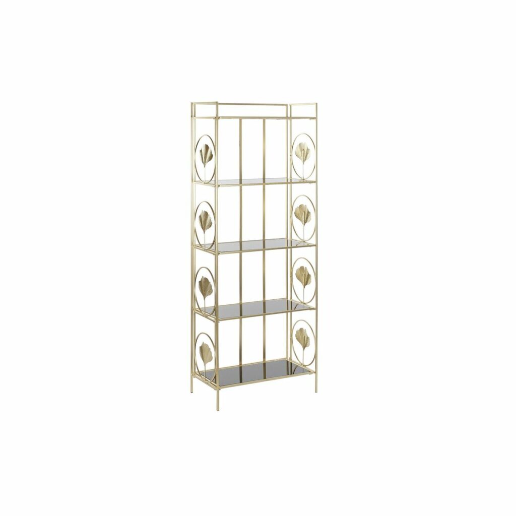 Estantes DKD Home Decor Cristal Dourado Metal (60 x 32 x 161,5 cm)