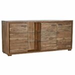 Aparador DKD Home Decor Castanho Cristal Acácia (175 x 40 x 78 cm)