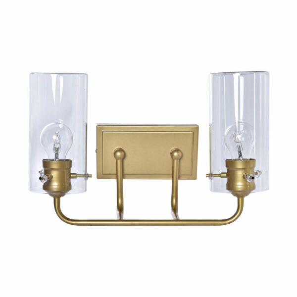 Luminária de parede DKD Home Decor Cristal Dourado Metal 220 V 50 W (41 x 17 x 24 cm)