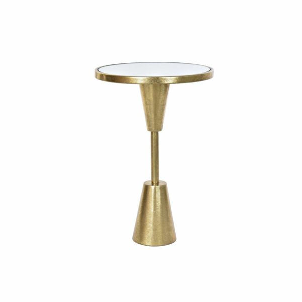 Mesa de apoio DKD Home Decor 40,5 x 40,5 x 60 cm Espelho Dourado Metal