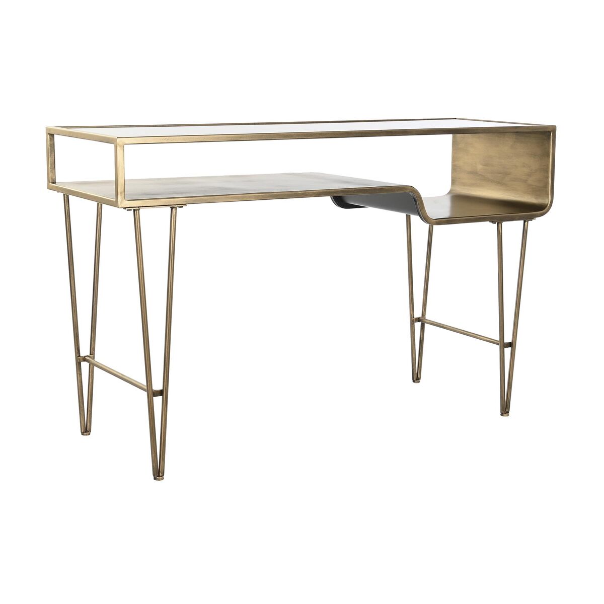 Consola DKD Home Decor Preto Dourado Metal (120 x 39,5 x 74,5 cm)