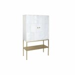 Aparador DKD Home Decor Dourado Metal Branco Madeira de mangueira (91 x 44 x 152 cm)